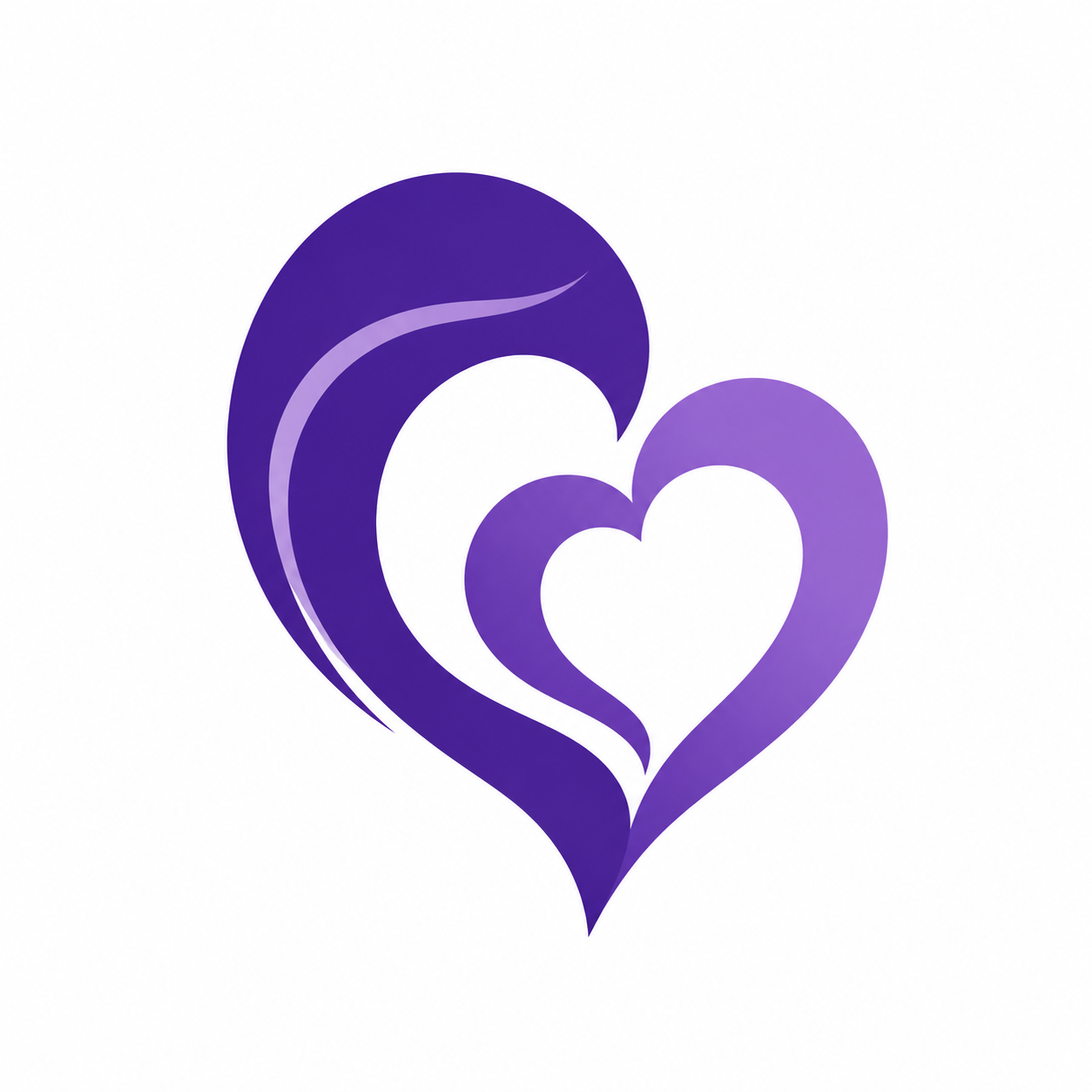 Heart and figures icon